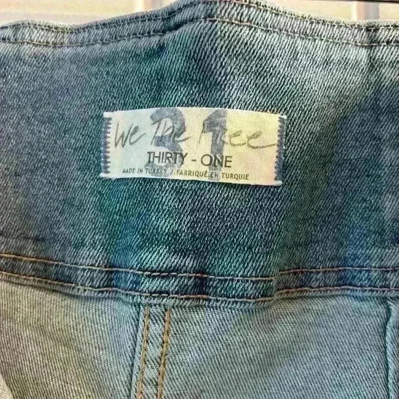 Free People Virgo denim yoked skirt size 31 - Picture 7 of 8